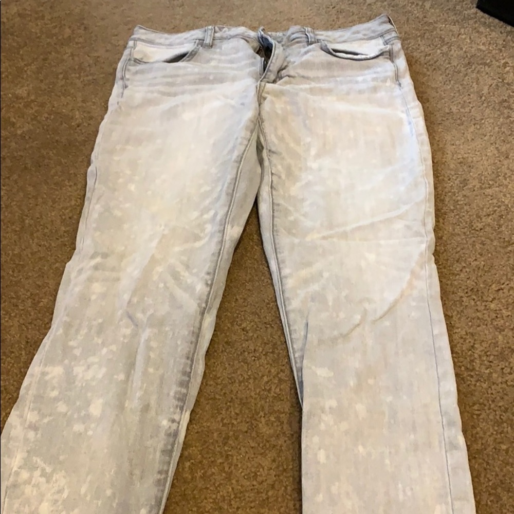 Aeo jeans hi-rise jeggings super stretch gray